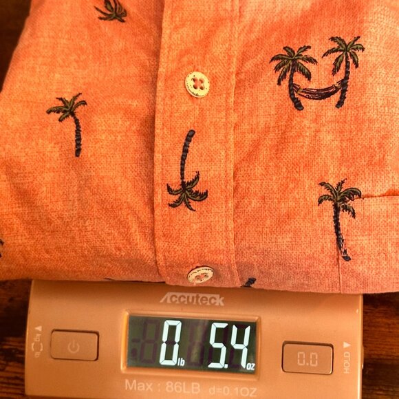 Tommy Bahama Mens Coral Palm Tree Button-Up Shirt M Aloha Hawaiian Summer Beach - Picture 10 of 10